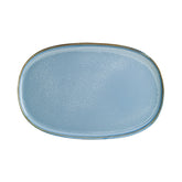 Bonna China Sky 13" x 9" x h:0.75" Oval Blue Porcelain Platter